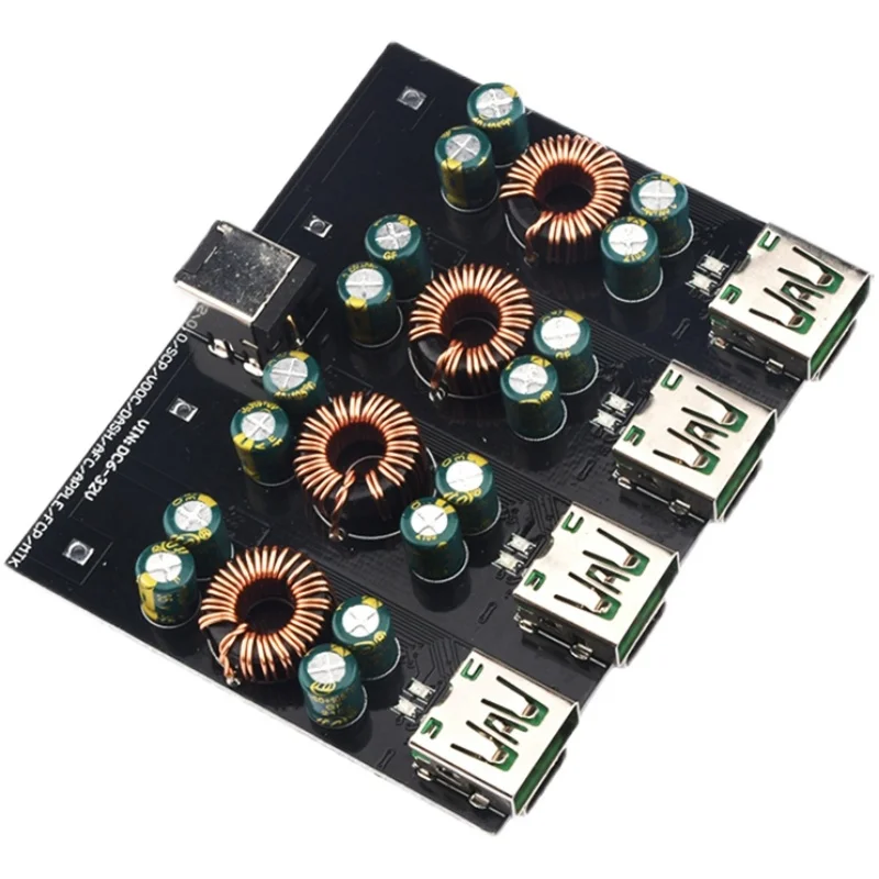 4-channel SW3518S Fast Charging Source Module DC6-32V USB PD3.0 Mobile Phone Fast Charging Board Step-down Module