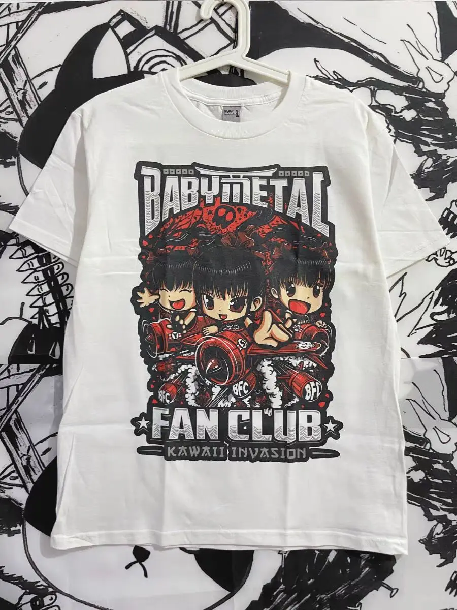 Babymetal Japan Band T Shirt Women\'s Hip-hop Rock Band Casual Short Sleeve Y2k Tees Tops Aesthetic Free shipping