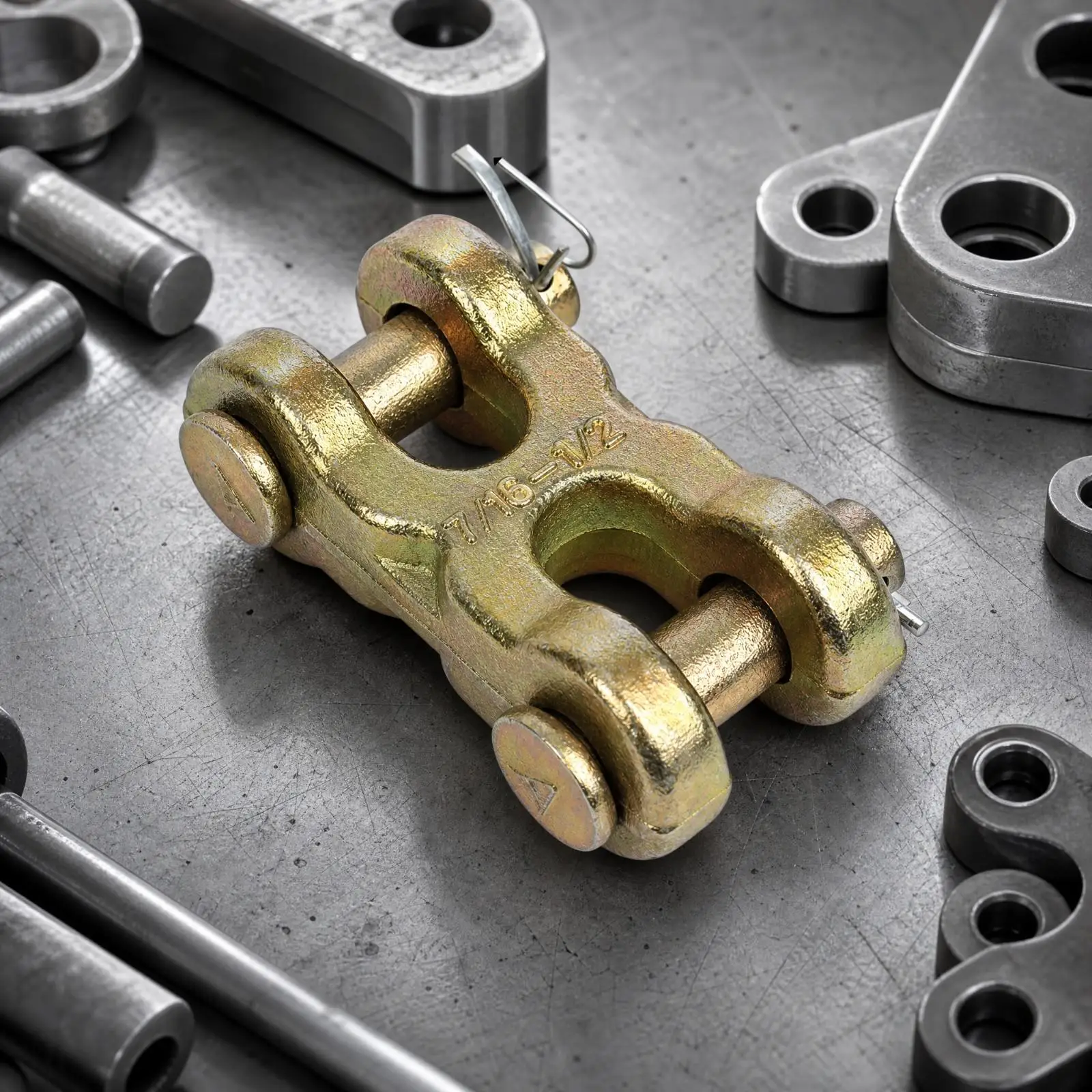 H Style Chain Connector with Fastening Pins and Clips for Automotive Manufacturing and Factory Use