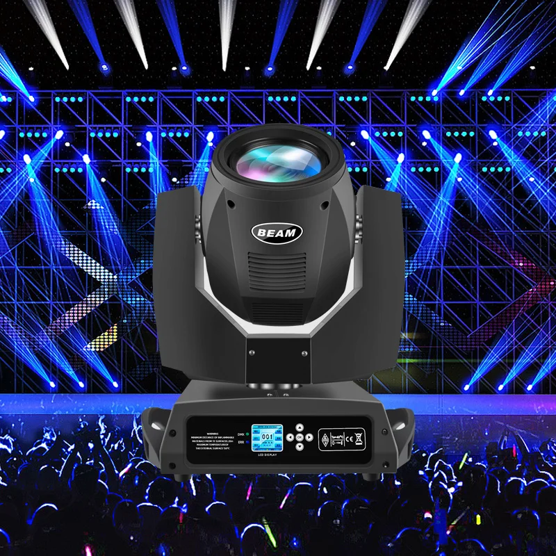 Imagem -04 - Moving Head Stage Light com Cabeça Móvel Sharpy Gobo Lyre Beam Zoon Luzes dj Dmx512 Disco Bar Discotecas Discotecas 230w 7r