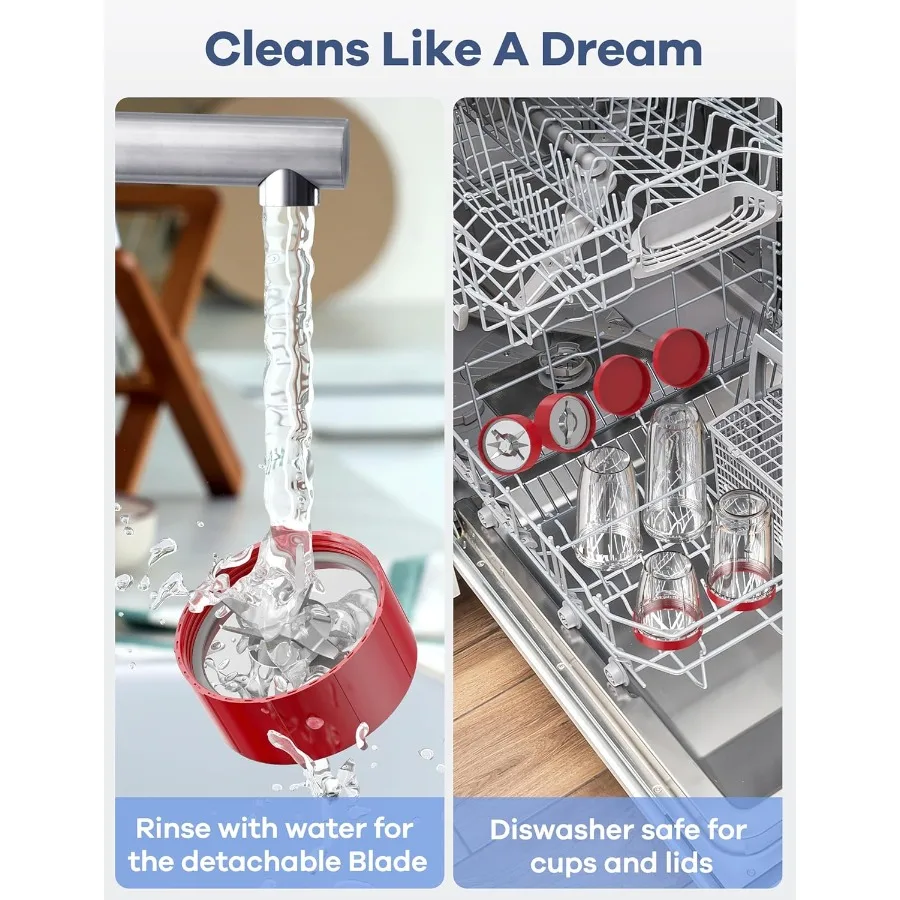 シェイクやスムージー用の900Wブレンダー キッチン用スムージーメーカー用の15ピースパーソナルブレンダーとグラインダーコンボ BPAフリーのポ付き4個