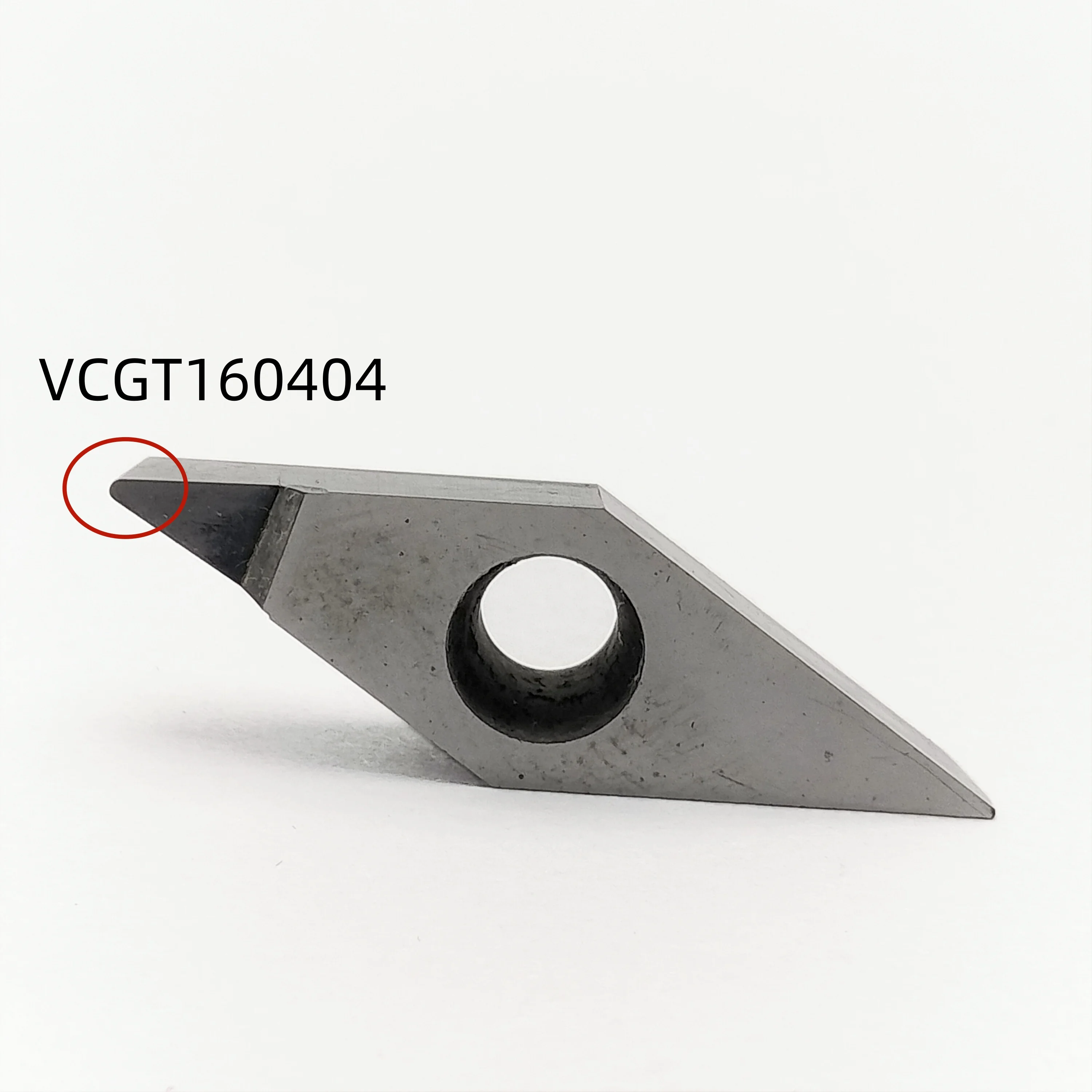 1PCS PCD VCGT160402 PCD VCGT160404 PCD VCGT160408 PCD Copper and aluminum non-ferrous metal chip cutting tools CNC VCGT blades