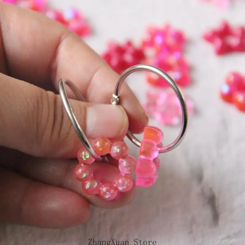 Beginner Friendly Mould for Flower Earrings Safe Silicone Simple 3XUF