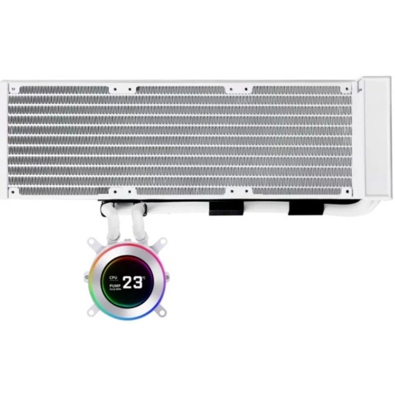 2nd generation integrated water-cooled radiator, fanless version, white