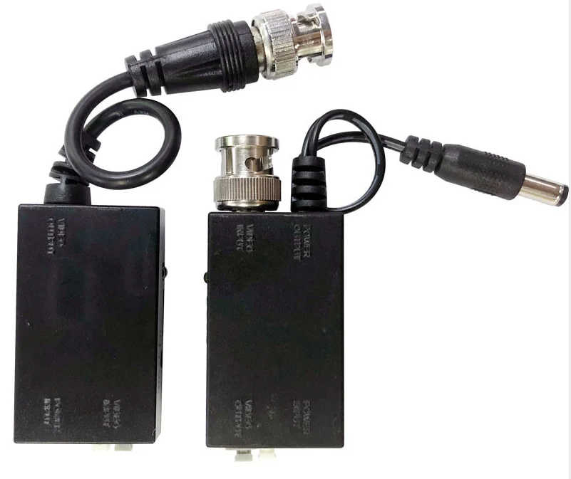 DC12V 1CH Active UTP Video Transmitter Balun BNC Video balun  For CCTV Camera DVR System