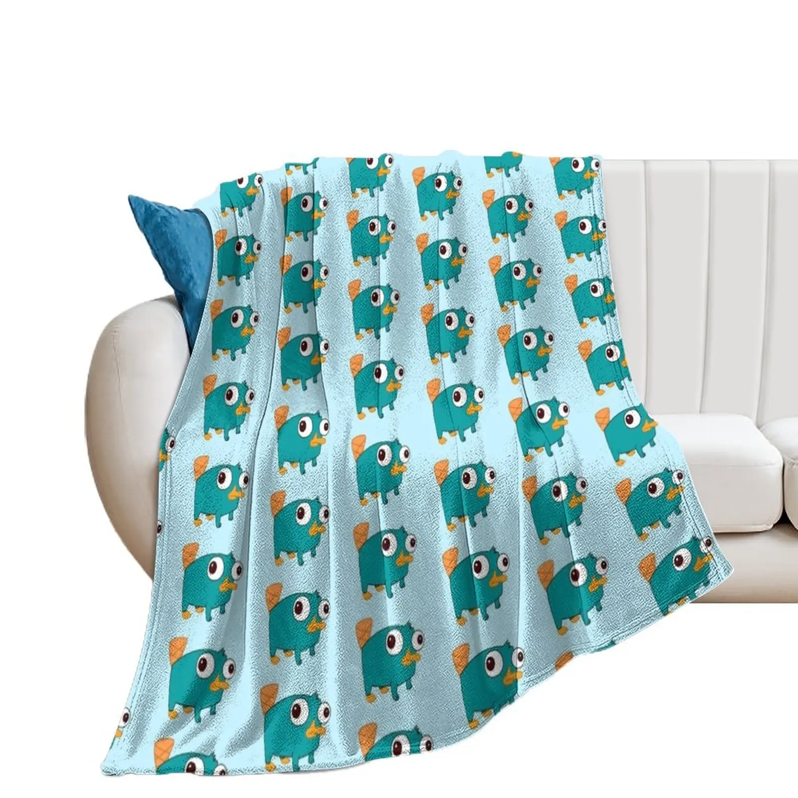 

Perry the platypus baby from Phineas and Ferb Throw Blanket heavy to sleep for winter sofa bed Blankets