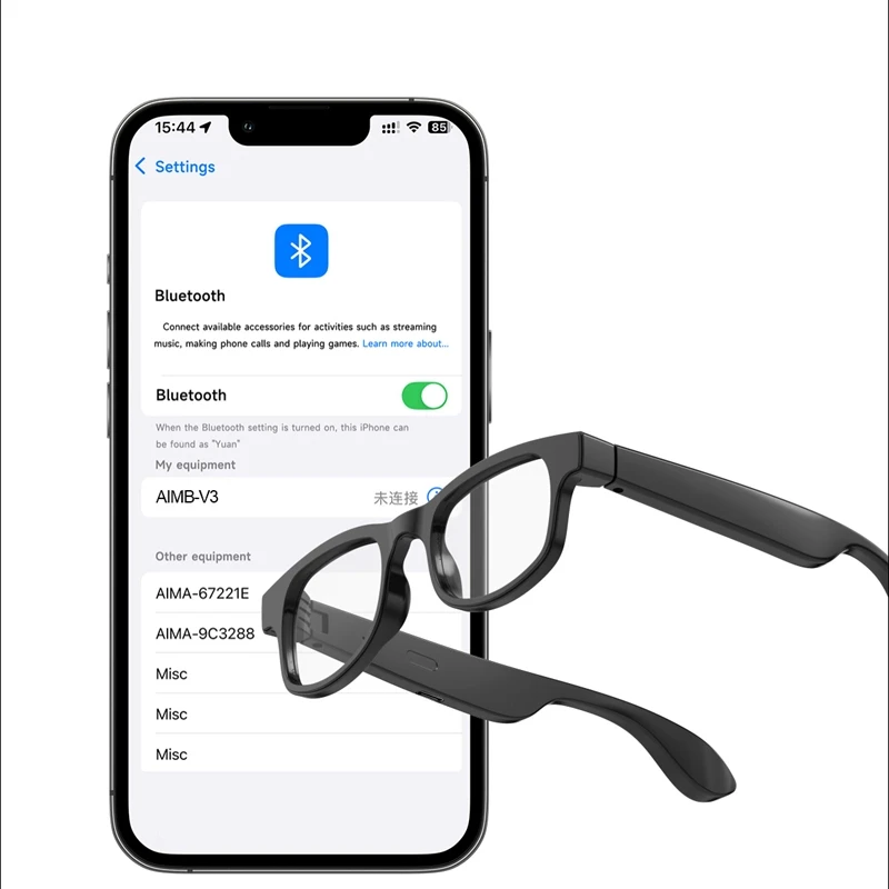 Smart Glasses Voice Assistant Bluetooth Call Fashion Glasses Outdoor Sports Bluetooth connection Long battery life Sunglasses