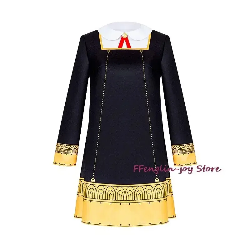 Spy X Familie Anya Fälscher Cosplay Kostüm Anime Kleid Socken Kopfbedeckung Uniform Halloween Weihnachten Party Rock Erwachsene Kinder Kleidung