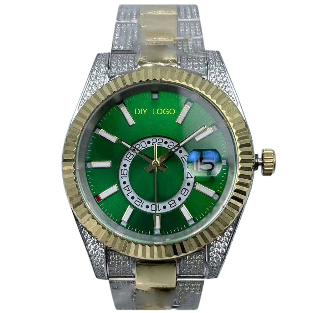 Customized Logo42mmmen's watch with 904 stainless steel and sapphire mirror, the best gift for men