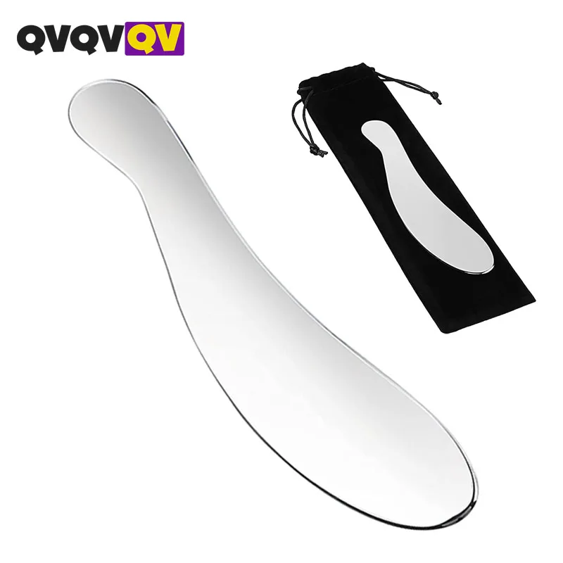 

QVQVQV Stainless Steel Gua sha Scraping Massage Tool Muscel Scraper, IASTM Tools, Great Soft Tissue Mobilization Tool