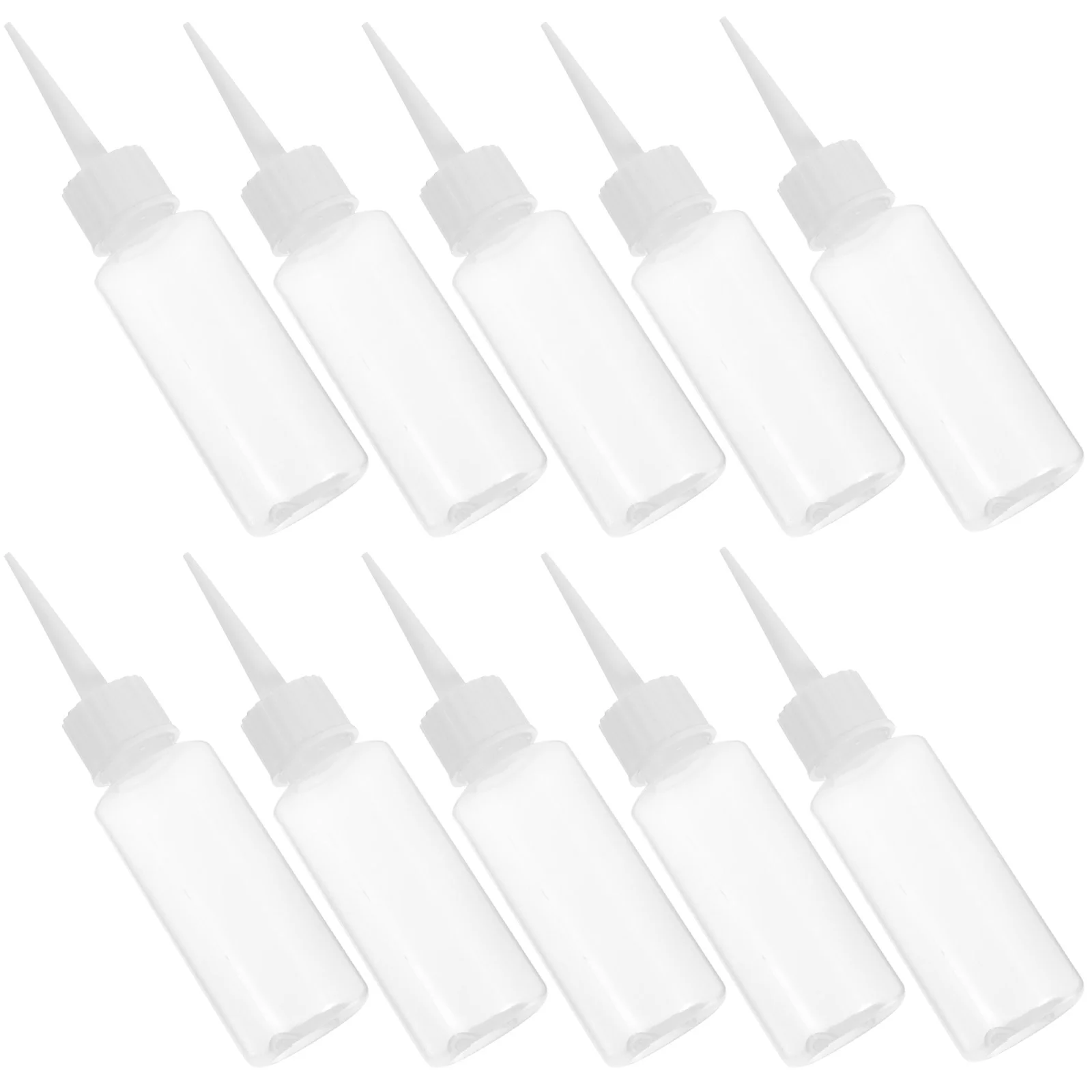 20Pcs 50ml Plastic Squeeze Bottles Dispenser For Liquid Glue Construction (White) Liquid Dispense Bottle