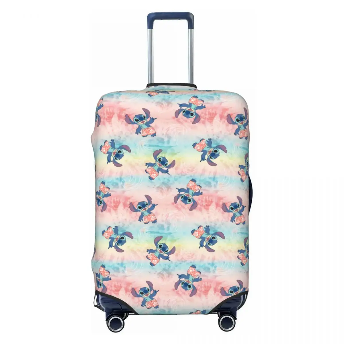 

Чехол для чемодана с индивидуальным дизайном в стиле тай-дай с волнами, милый и забавный аниме-принт, подходит для чемоданов 18-32 дюймов