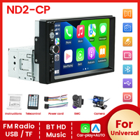 1 Din MP3 MP5 Carplay Android Auto Multimedia Player 7inch HD Touch Screen Car Radio FM AUX Input Universal Autoradio MirrorLink