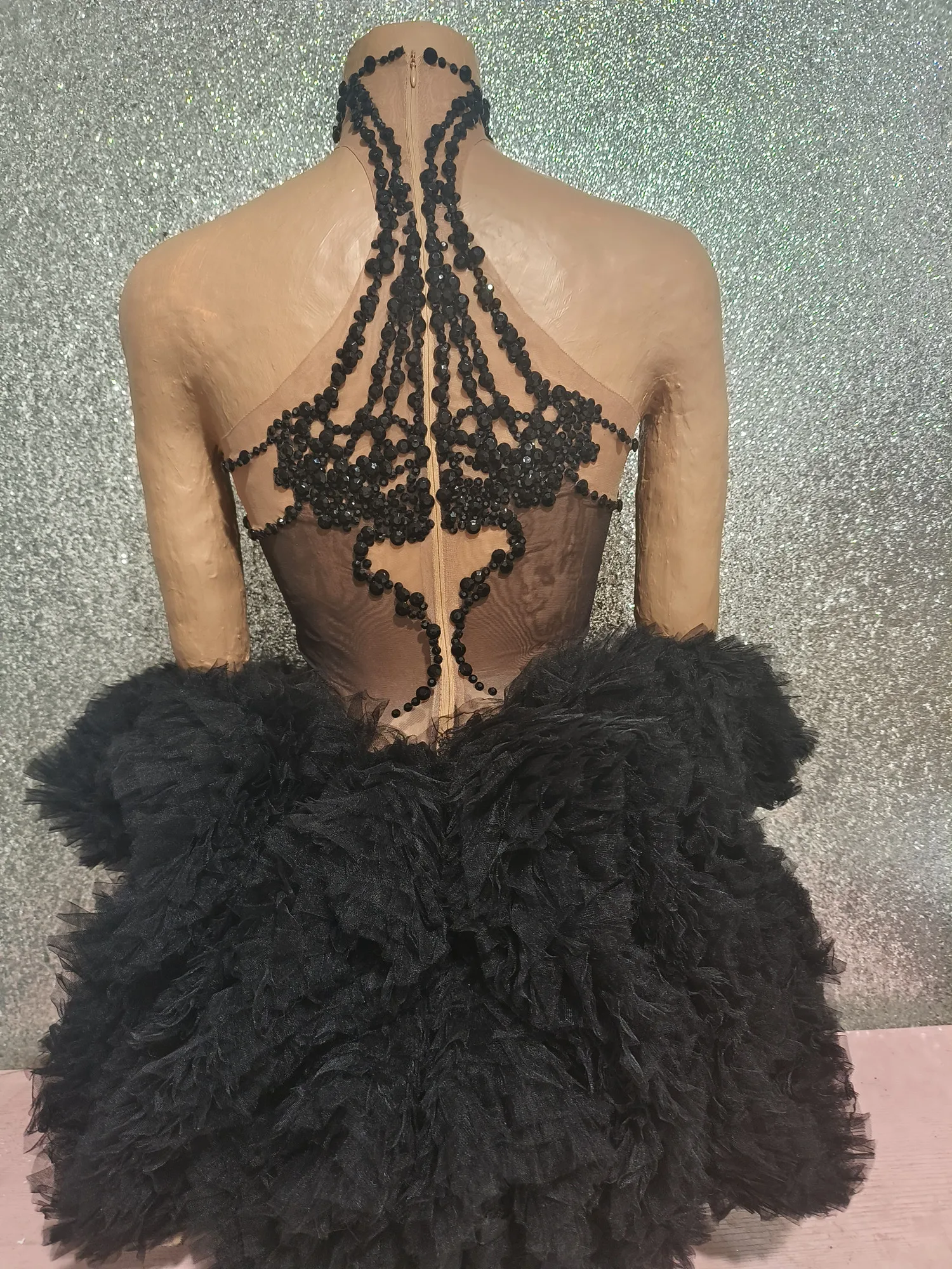 

Милое черное платье-пачка принцессы со стразами на день рождения, свадьбу, женское клубное платье, коктейльное платье трапециевидной формы для выпускного вечера, бальное платье