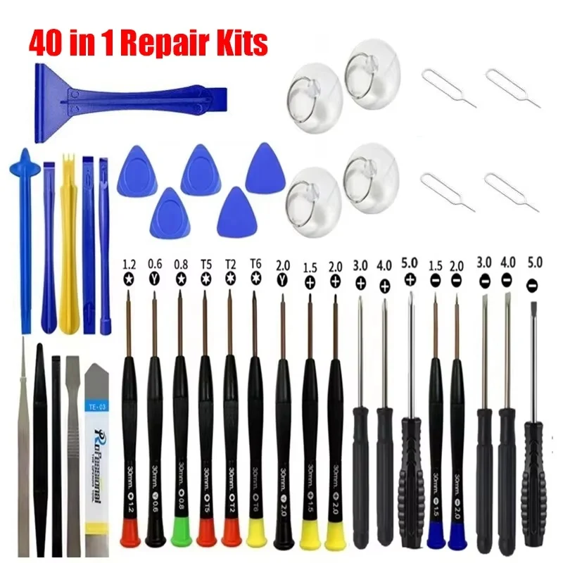 Kit Universal de Herramientas de Apertura de Pantalla para Teléfonos Móviles Kit Profesional de Destornilladores para iPhone Xiaomi
