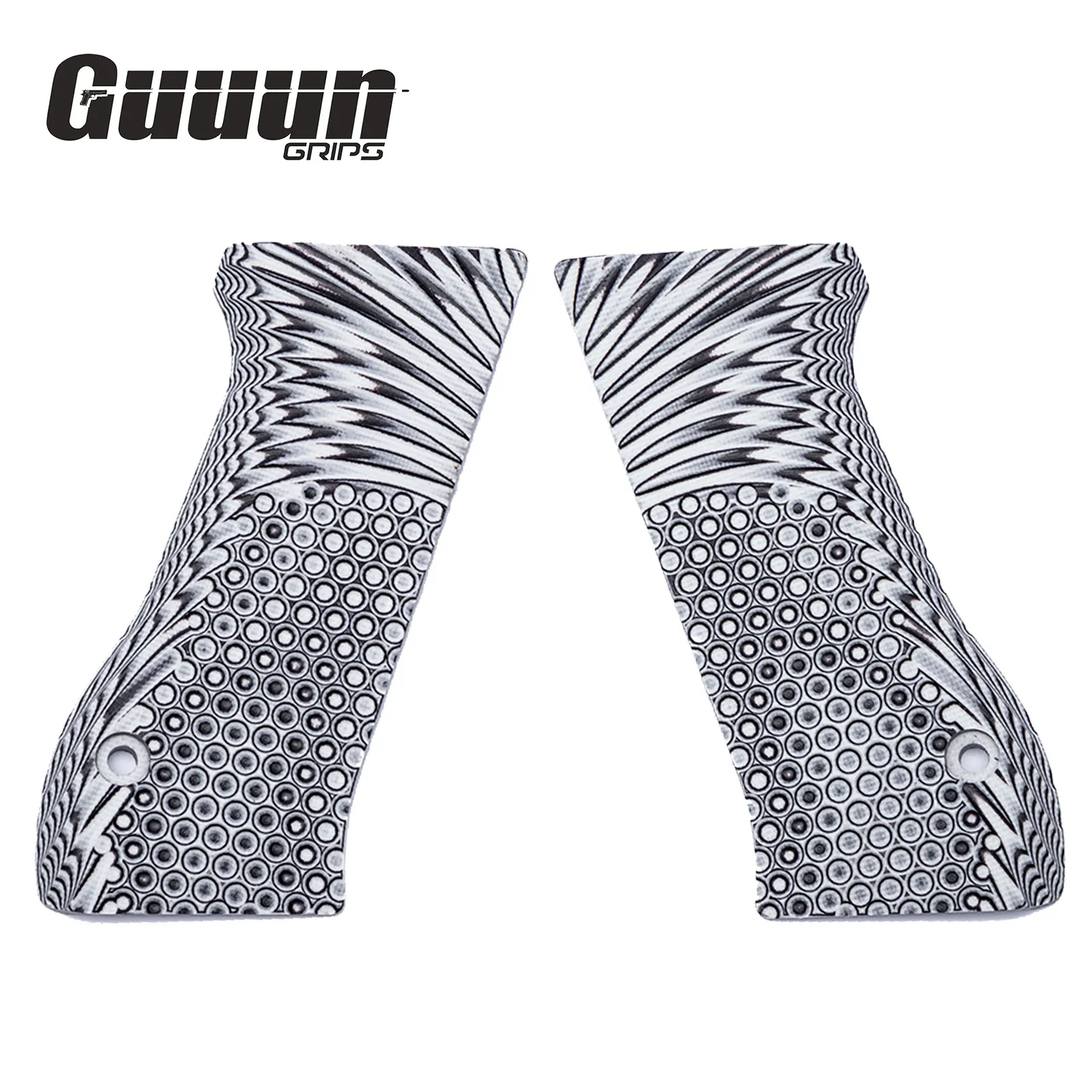 Guuun G10 Grips For Jericho 941 F9 OPS Eagle Wing Texture - 5 Color Options