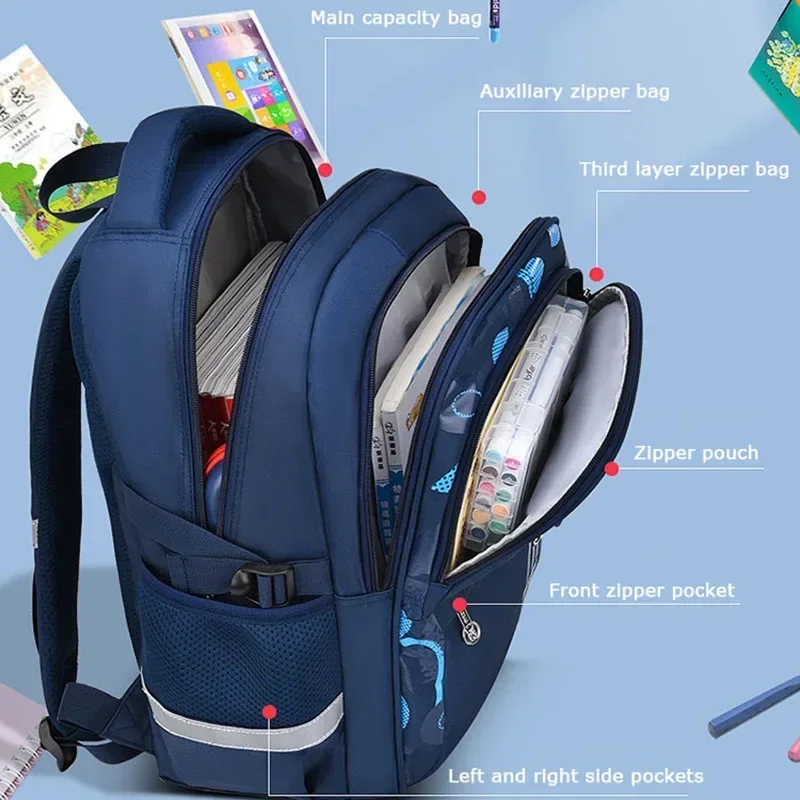 Children Orthopedics School Bags for Girls Boys Waterproof Backpacks Primary Schoolbag Kids Backpack Mochila Infantil Escolar