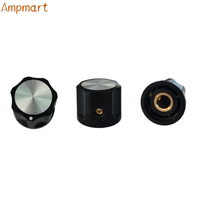 Ampmart 21x16mm Audio-Reglerknopf mit innenliegendem Kupfereinsatz, Potentiometerknopf für DIY-Gitarreneffektpedale und Röhrenverstärker – Detail 5