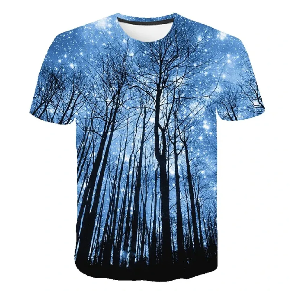 Galaxy Space 3D Printed T-shirt  Fashion Streetwear Men Women O-Neck Casual Tee Shirts Summer Oversized Harajuku Kids Funny Tops