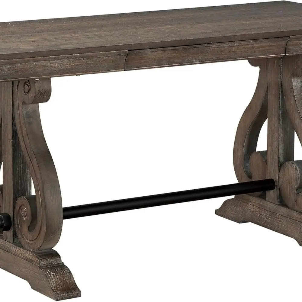 

Античный серый письменный стол шириной 60 со скрытым ящиком