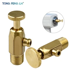 1 Point Thickened Brass Water Distributor Exhaust Valve 12/16 Wire All Copper Drainage Cold Air Valve Thickened