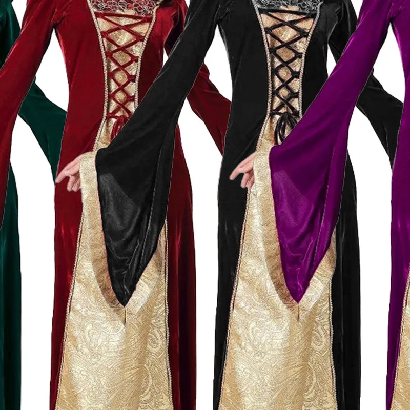 

Костюм на Хэллоуин большого размера, средневековый двор, ретро, женский костюм для косплея, маскарада, одежда для выступлений, традиционная китайская и...