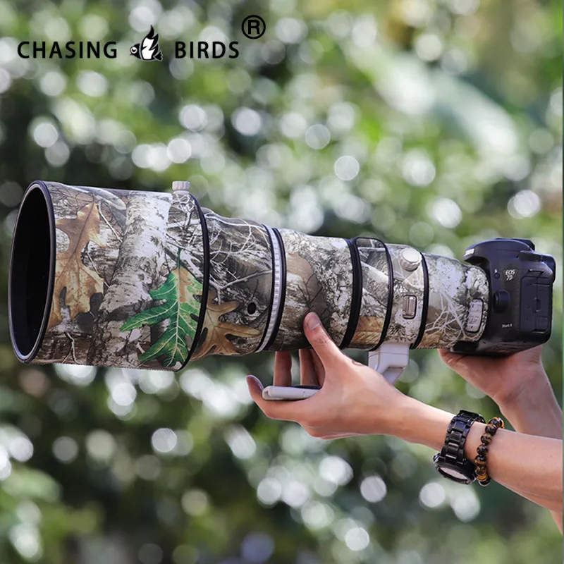 Chasing birds camouflage lens coat for CANON EF 400mm F2.8 L IS II USM waterproof and rainproof elasticity lens protective cover