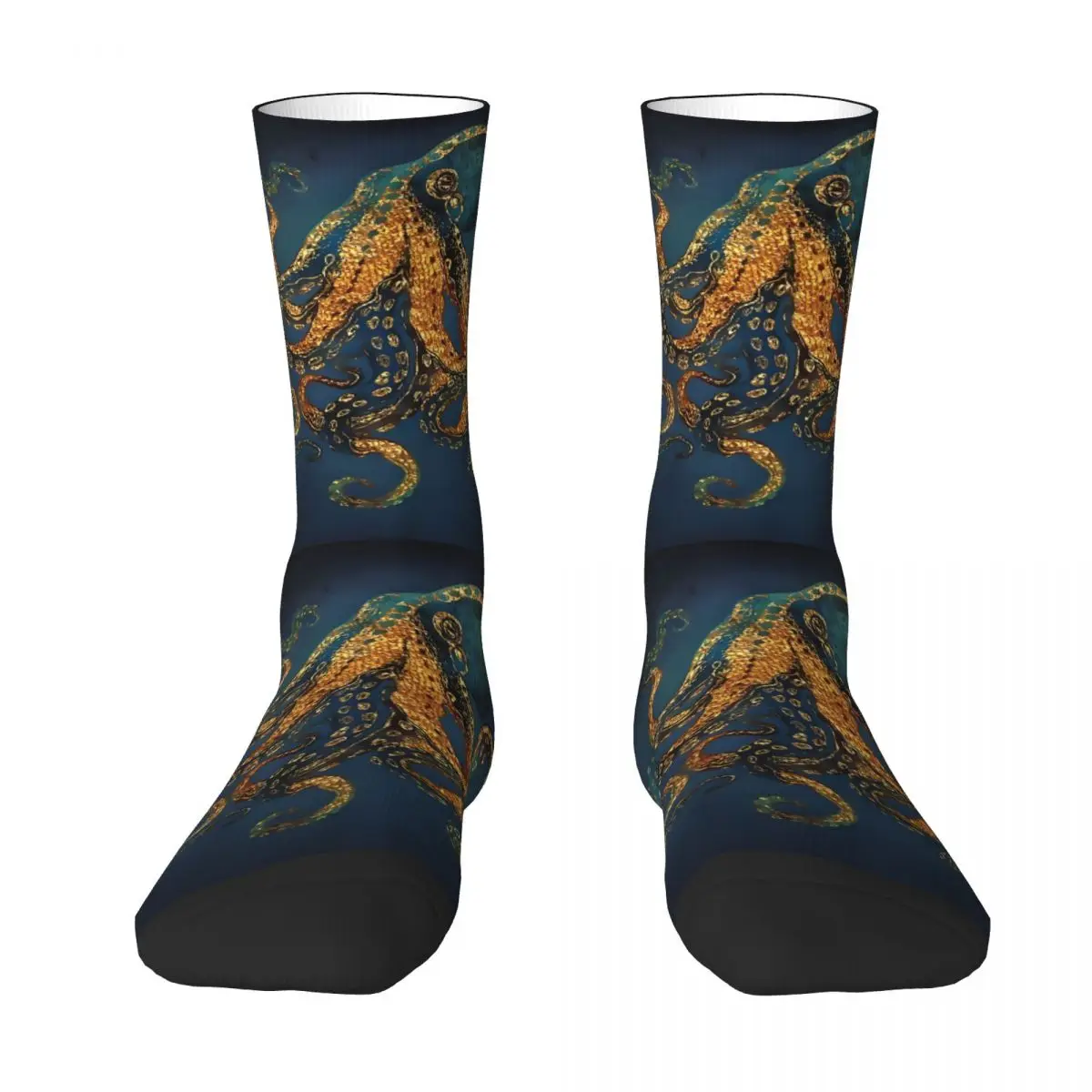 Funny Men's Socks Underwater Dream (2) Retro Street Style Novelty Crew Sock Gift Pattern Printed