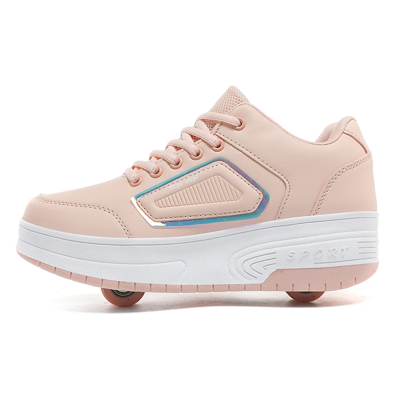 Молодежные модные роликовые кроссовки | Повседневная обувь для скейтбординга 2-в-1 со скрытыми колесами для повседневного ношения Молодежные модные роликовые кроссовки | Повседневная обувь для скейтбординга 2-в-1 со скрытыми колесами для повседневного ношения