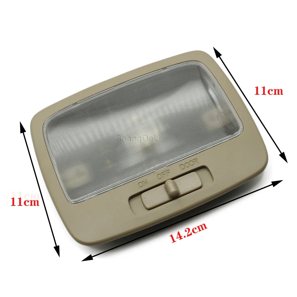 Beige Car Rear Interior Reading Light Overhead  Indoor Ceiling Reading Lamp for kia Sportage 2005-2010