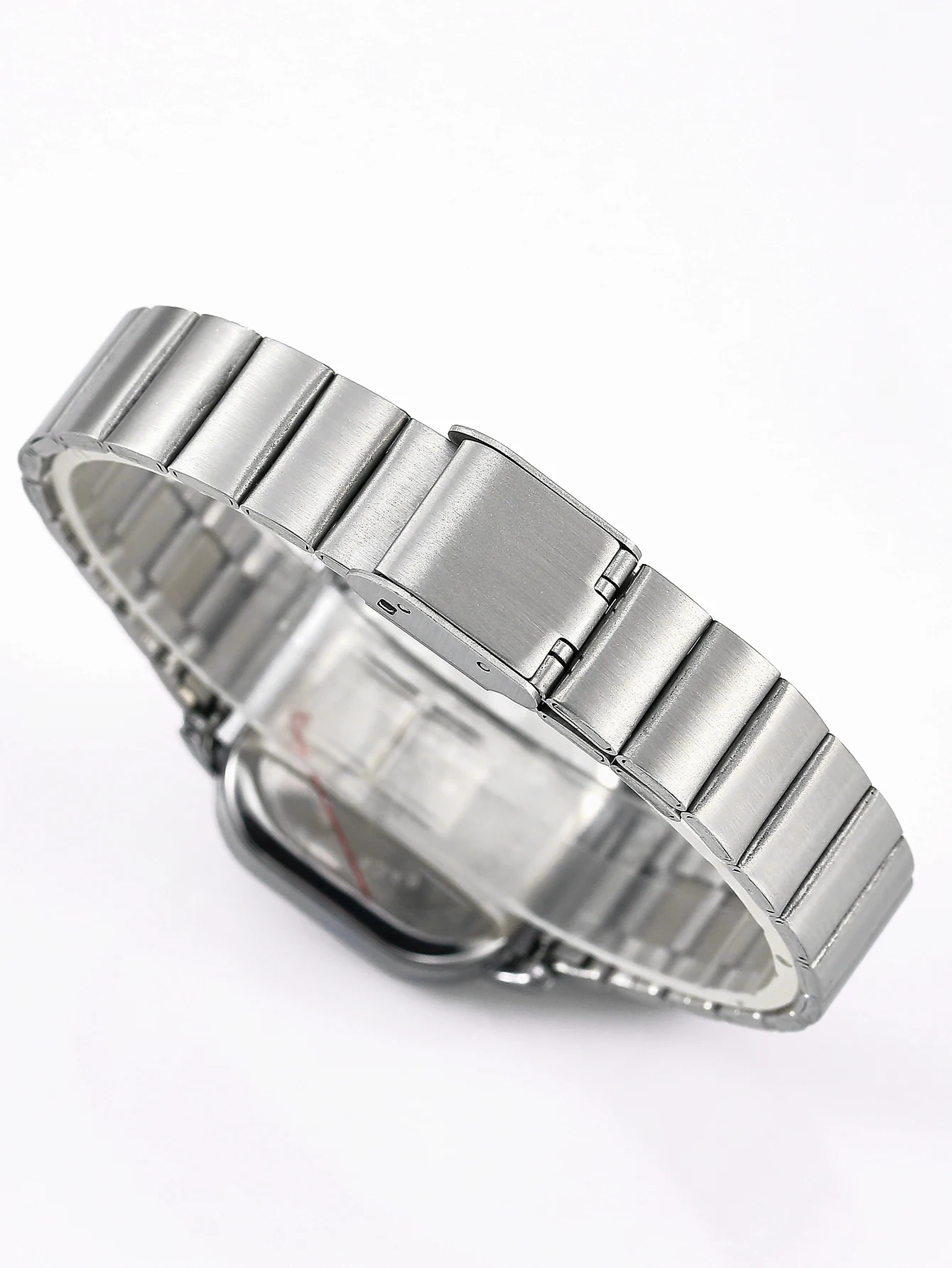 Women’s Square quartz watch,Stainless steel exquisite Fasion Ladies wristwatch simple and casual