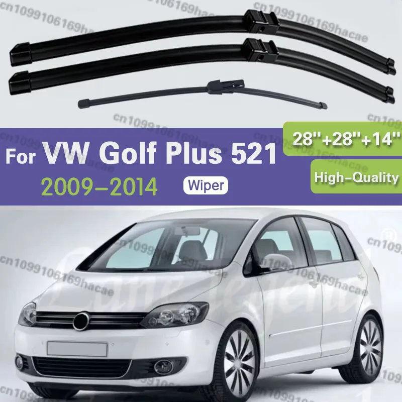 

Wiper Front Rear Wiper Blades For VW Golf Plus 521 2009 2010 2011 2012 2013 2014 Windshield Windscreen Front Window 28"+28"+14"