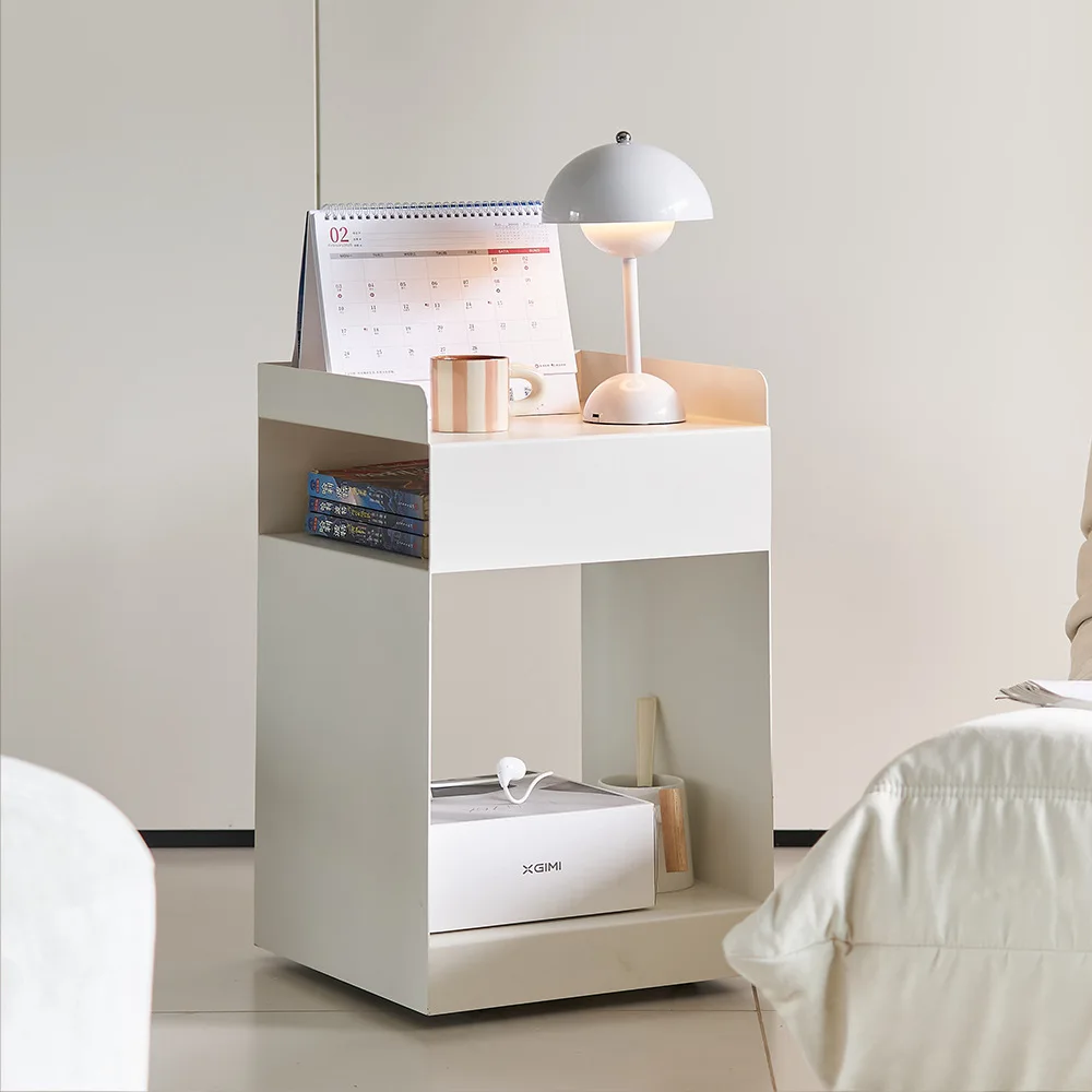 Nordic sofa side several home bedrooms Internet celebrities bedside table simple movable living room cart table storage side cab