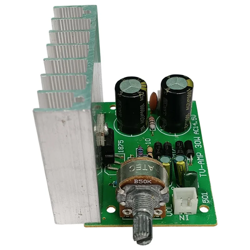 AMP 1875 AC15V * 2 30W Mini scheda amplificatore di potenza con radiatore mono piccola scheda amplificatore