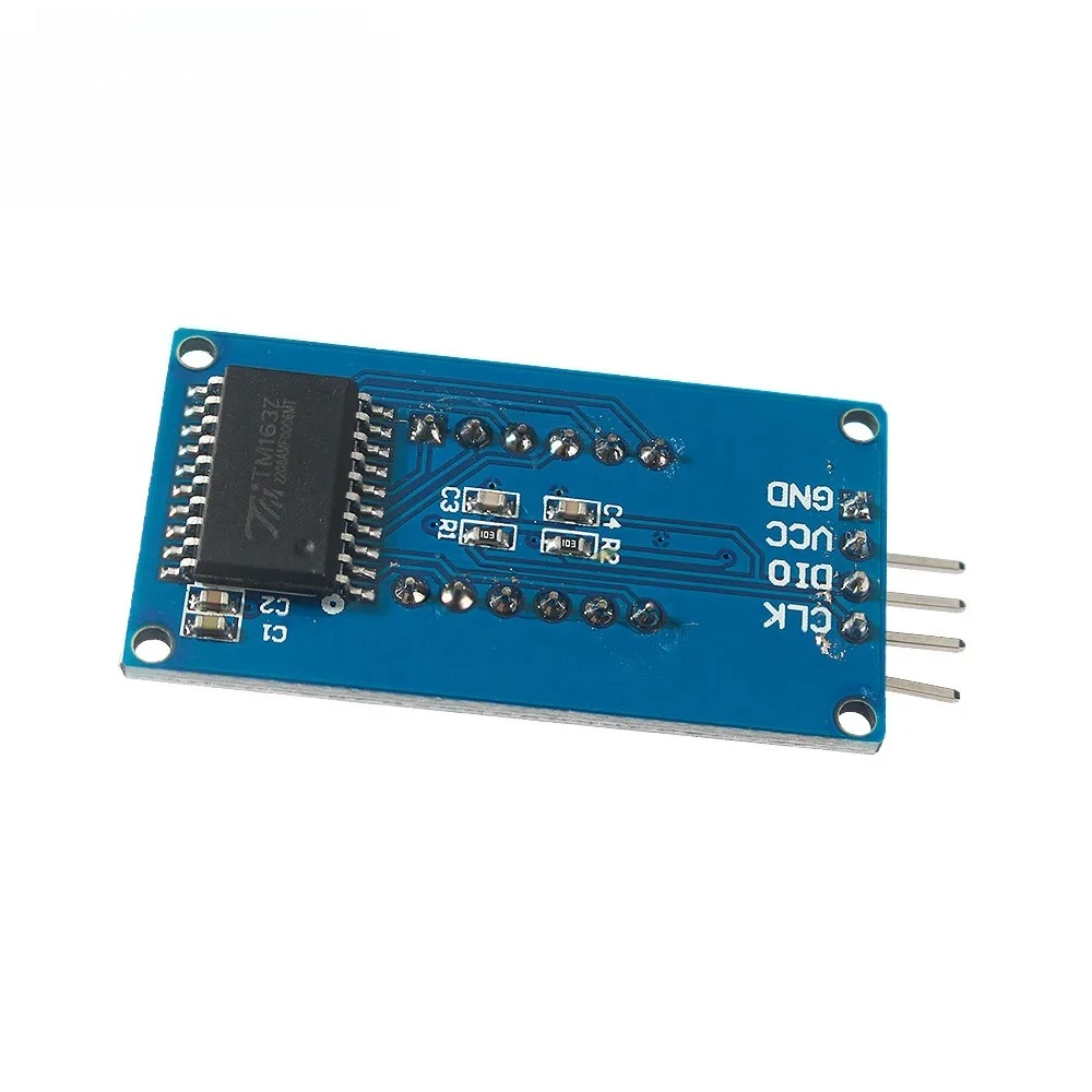 TM1637 4 Bits Digital LED Display Module 0.36Inch with Hours Clock Red Anode Tube Four Serial Driver Board Bricks Accessories