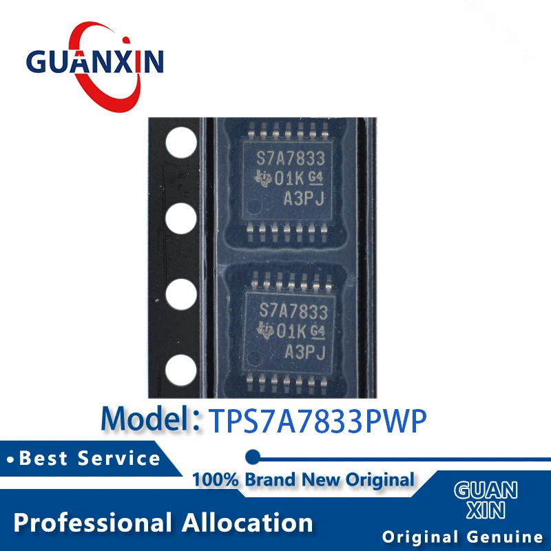 

100% New TPS7A7833PWP TPS7A7833PWPR Marking S7A7833 HTSSOP-14 TPS7A7833