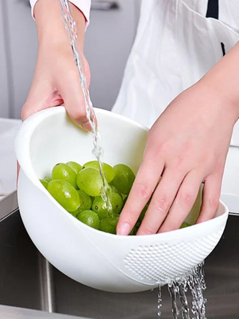 Multi-Purpose Fruit & Rice Drain Bowl 3
