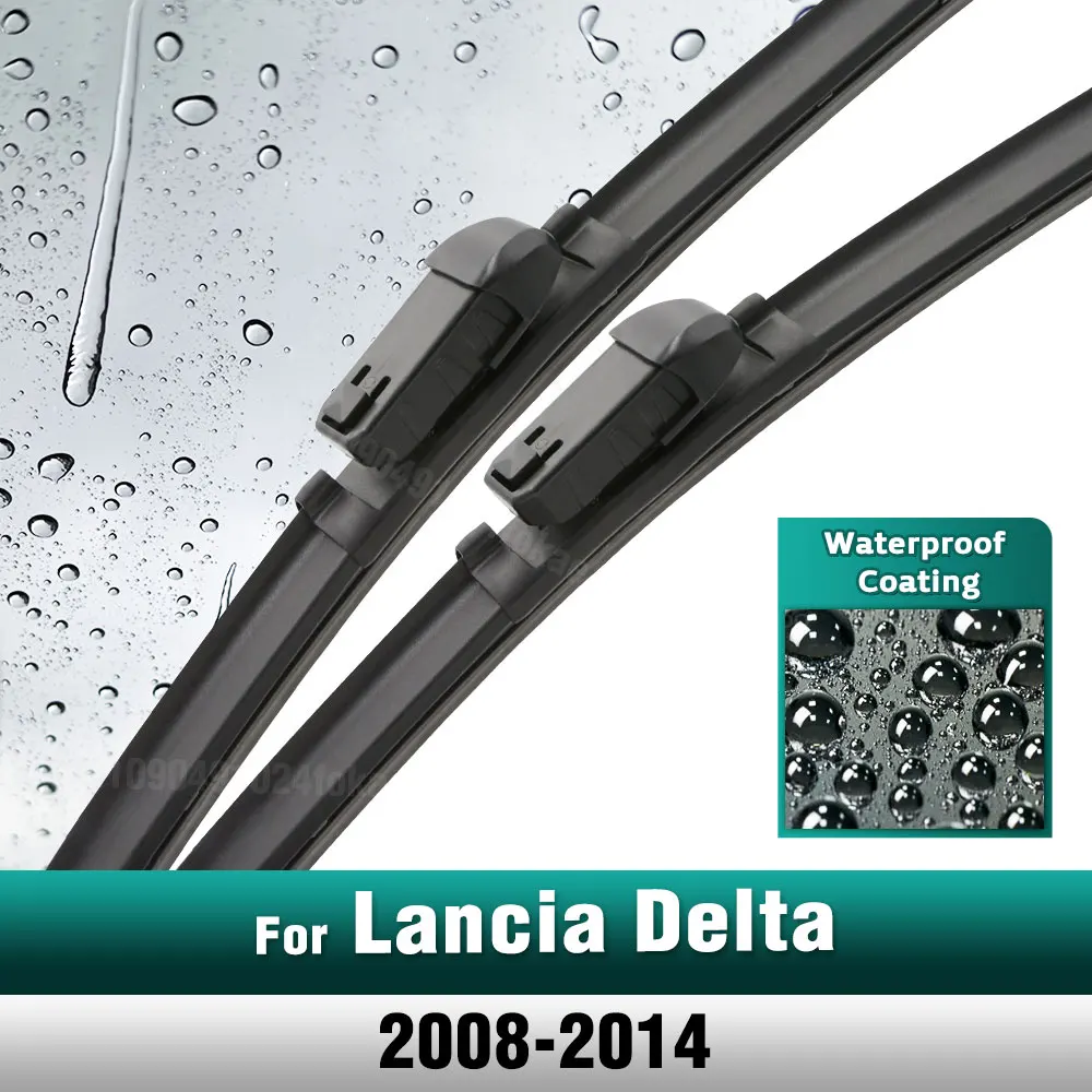

Silicone & rubber Front Wiper Blades Set For Lancia Delta 2008 - 2014 Windshield Windscreen Window Brush 24''+18''