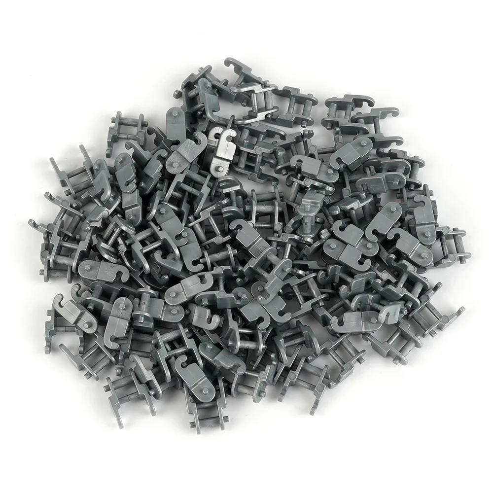 Grey Link Chain BricksTechnical Parts 3711 14696  for MOC Building Blocks Gear Tank Track Tread Motorcycle Train Children Toys