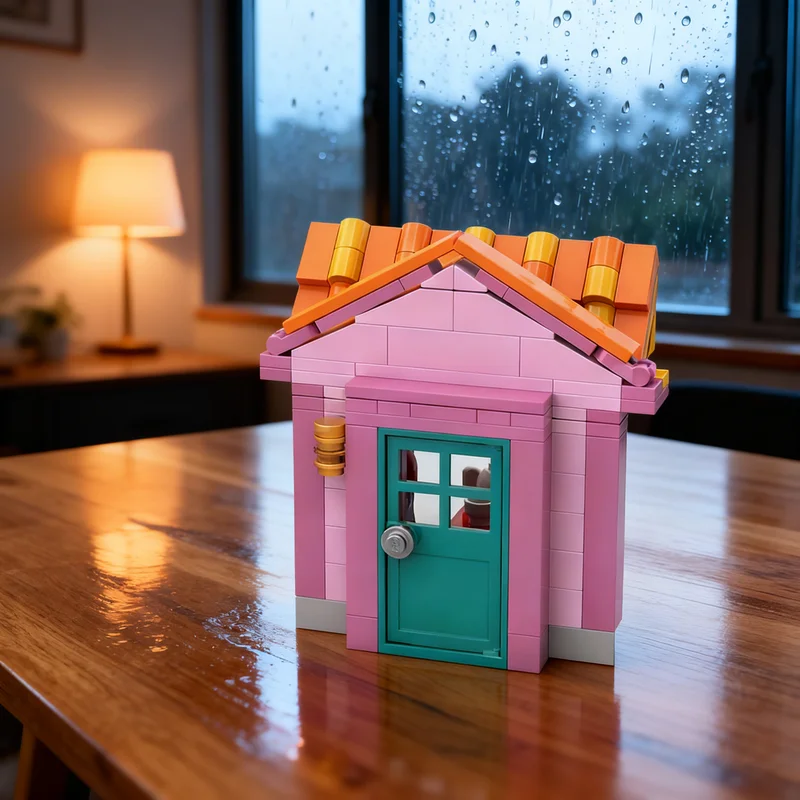 356pcs MOC Animal Crossing Fuchsia's House Model Building Blocks Christmas Gift Construction Toy DIY Craft Collection Brick 3D
