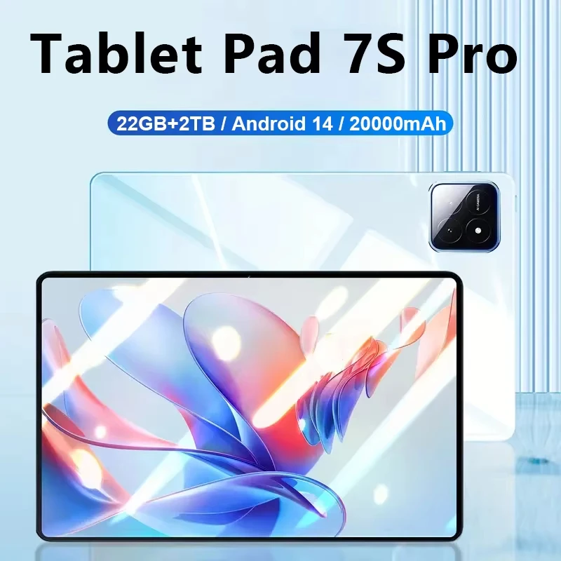 

Новая глобальная версия 5G TabletPC Pad 7S Pro 4K HD 120 Гц Дисплей Snapdragon 8 Gen2 20000 мАч 22 ГБ + 2 ТБ Android14 Dual SlM WlFl Tablet