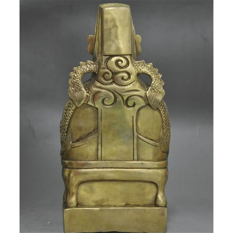 Chinese Taoist mythology brass, Queen Mother, statue,