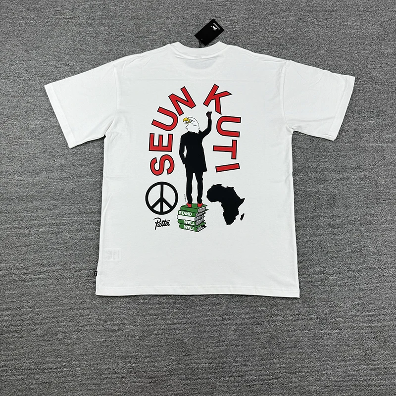 

25ss High Quality PATTA T Shirt Fashion Women Men Summer Style Vintage Classic Style Tee