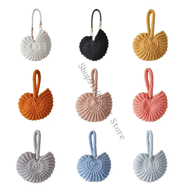 

Handwoven Seashells Clutches Purse Toted Bags Ladies Evening Bag Hoboes Handbags Women 066F