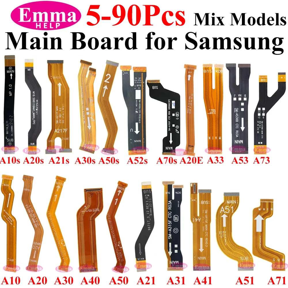 5-90Pcs Mainboard Flex Cable Motherboard Dock For Samsung S20 S21 S23 Plus Ultra A21S A51 A33 A52 A72 A70 Connector Main Board