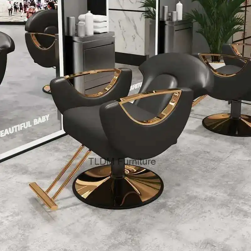 

Trendy Modern Barber Chair Professional Elegant Comfortable Retro Salon Chair Luxury Simple Silla Barbero Commercial Furniture