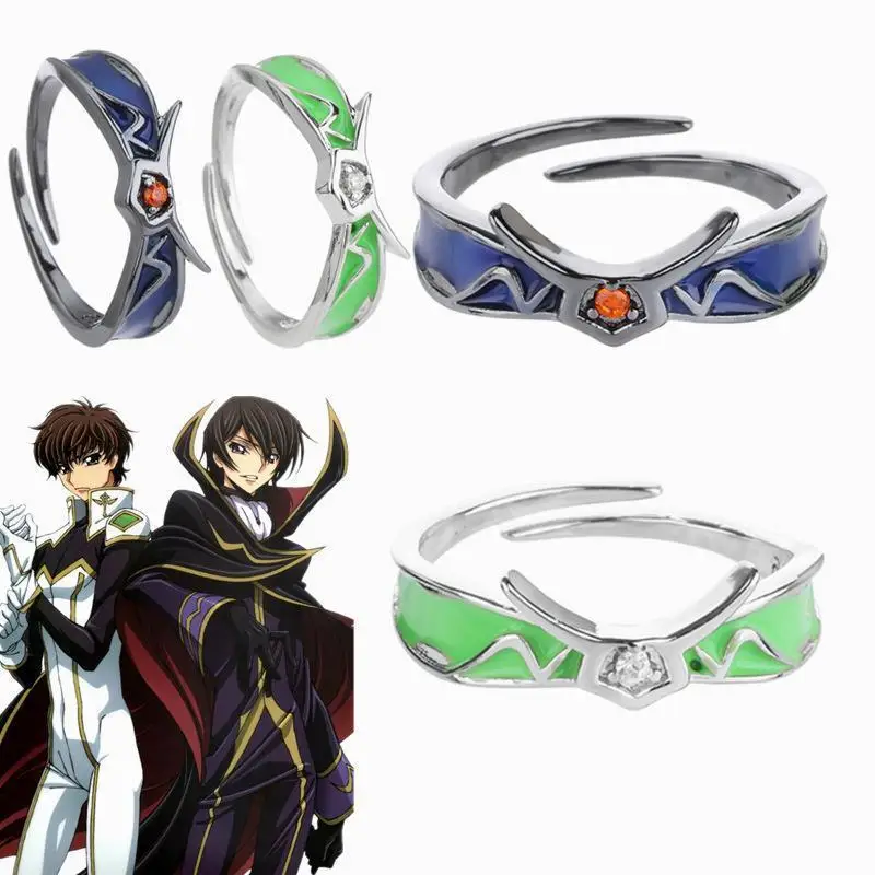 CODE GEASS Lelouch of the RE surrection ring women Joint initial ladies rings Jewellery Wedding cute couples metal bague femme