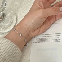 2026 New Crystal Flower Stainless Steel Bracelet Women Fashion Personality Korean Bracelet Jewelry Accessories Anniversary Gift - Image 4
