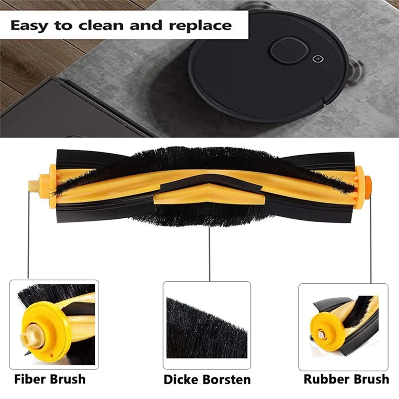 AT17 Zubehör für Ecovacs Deebot N8 T8 1 Hauptbürste 4 Filter 6 Seitenbürsten für T8 N8 Ozmo 950 920 Ersatz