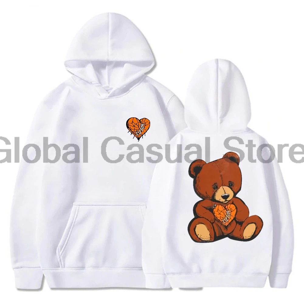 Ivan Cornejo Bear Hoodie Terapia Tour 2024 Long Sleeve Streetwear Women Men Hooded Sweatshirt Hip Hop Clothes